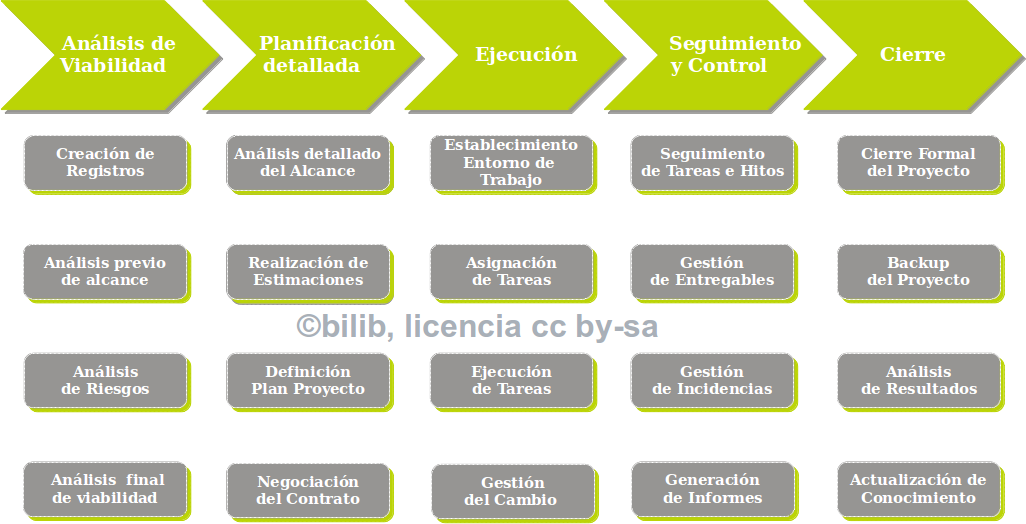 GESTION DE PROYECTOS: FASES DE LA GESTION DE PROYECTOS